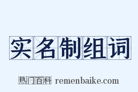 实名制组词是什么意思的图片